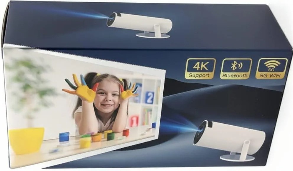 Tanmashi Projector HY300 ویدئو پروژکتور هوشمند قابل حمل — تصویر ۵