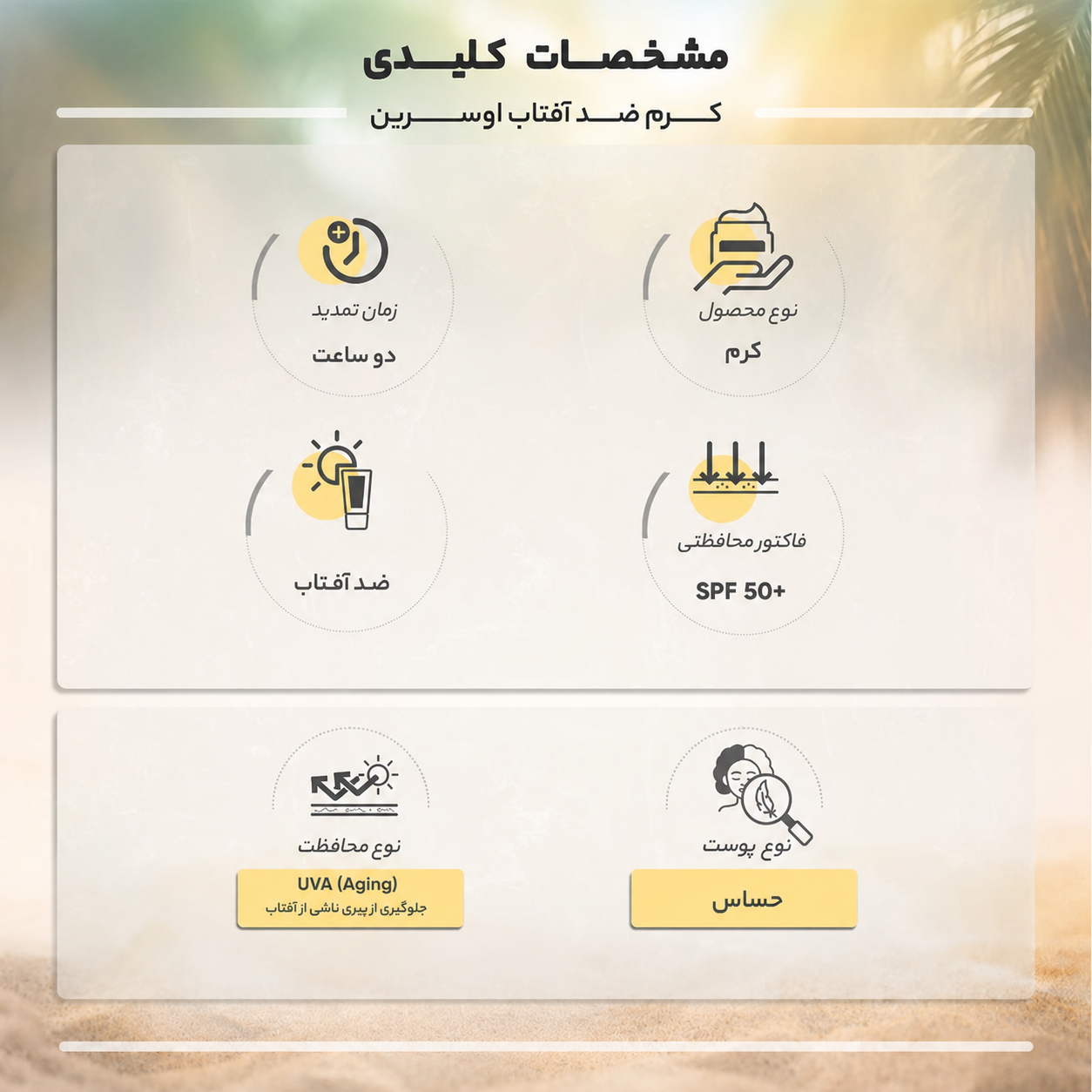 ضد آفتاب پوست خشک و حساس اوسرین مدل Sensitive Protect — تصویر ۶