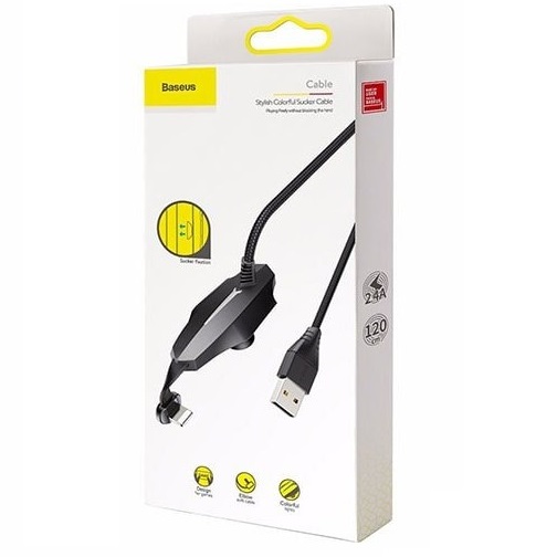 کابل شارژ گیمینگ لایتنینگ بیسوس Baseus Stylish Colorful Sucker Cable 1.2m — تصویر ۵