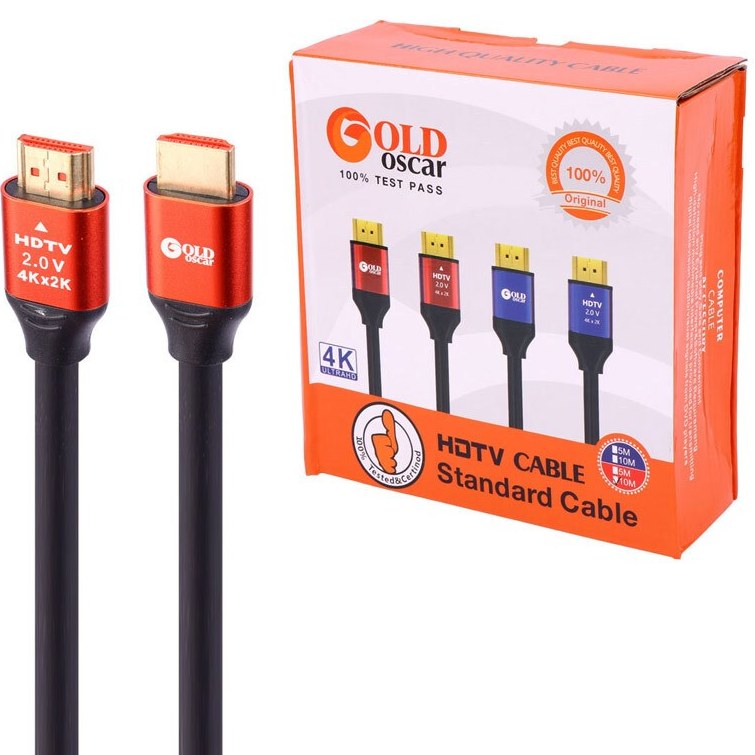کابل HDMI 4K V2 اسکار گلد طول 10 متری — تصویر ۲