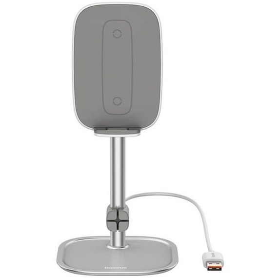 هولدر و شارژر وایرلس بیسوس Baseus Literary Youth Desktop Bracket SUWY-D0S توان 15 وات — تصویر ۲