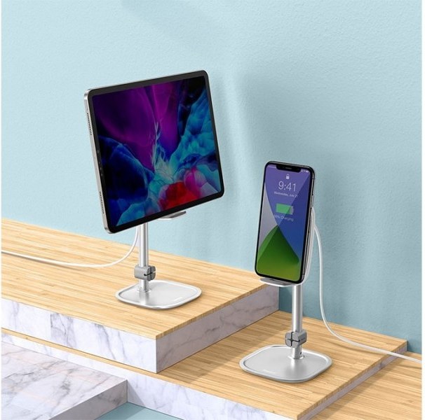 هولدر و شارژر وایرلس بیسوس Baseus Literary Youth Desktop Bracket SUWY-D0S توان 15 وات — تصویر ۷