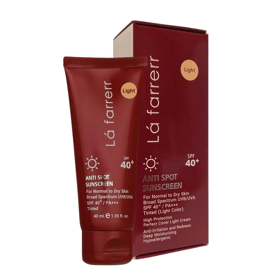 کرم ضد آفتاب و ضد لک رنگی SPF 40 لافارر مخصوص پوست خشک — تصویر ۵