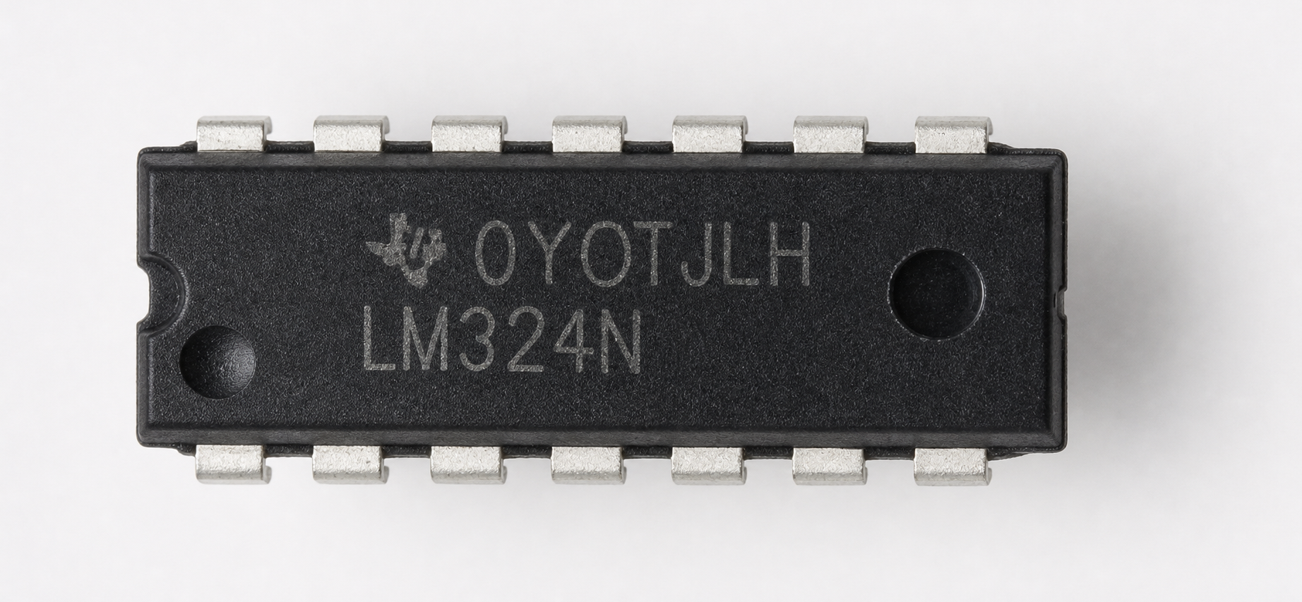 آی‌سی آپ‌امپ چهارگانه LM324N (پکیج DIP-14)