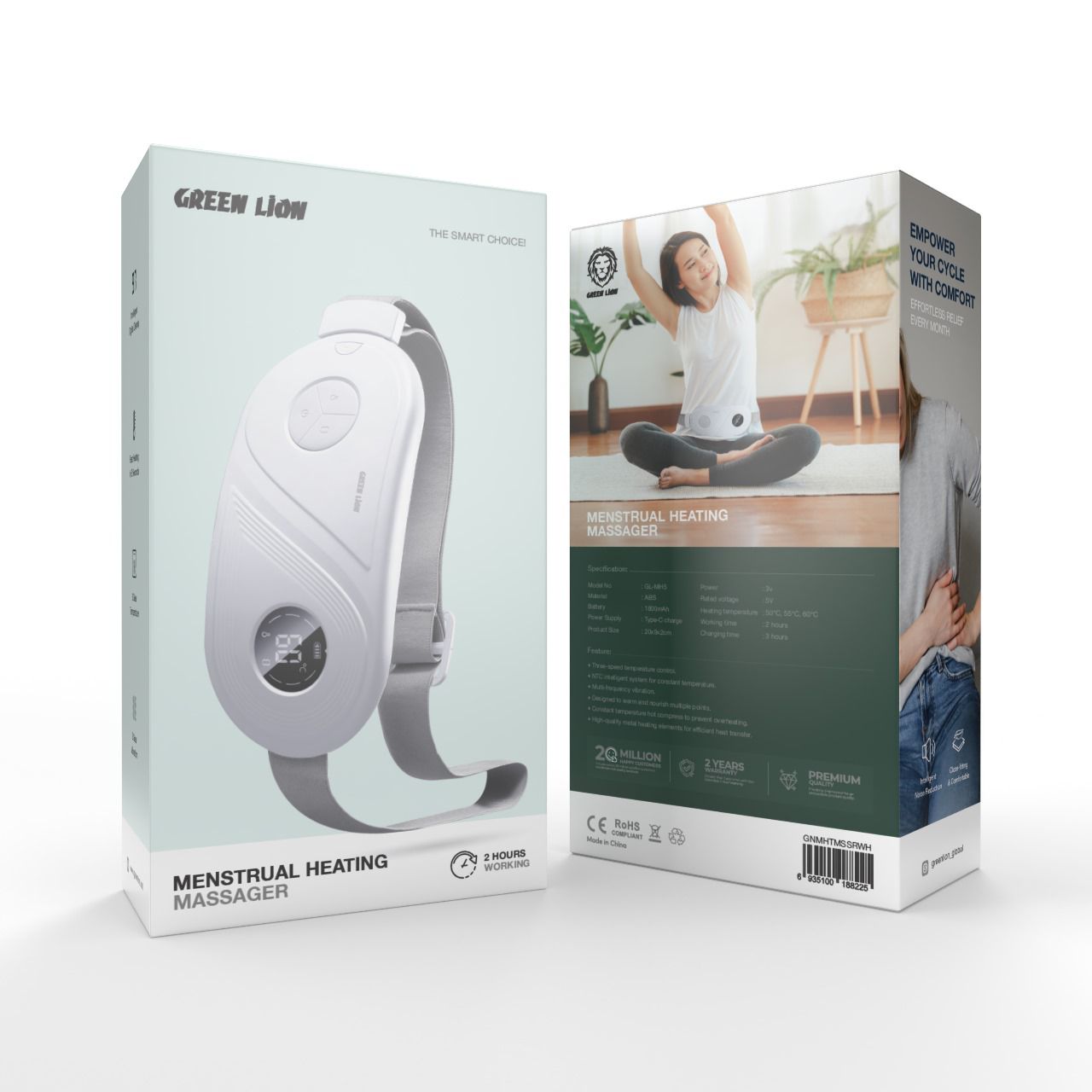 دستگاه ماساژور و گرم کننده شکم گرین لاین مدل Heating — تصویر ۳