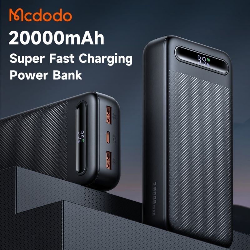 پاوربانک مک دودو 22.5W مدل MC-389 ظرفیت 20000 میلی آمپر ساعت مشکی — تصویر ۳