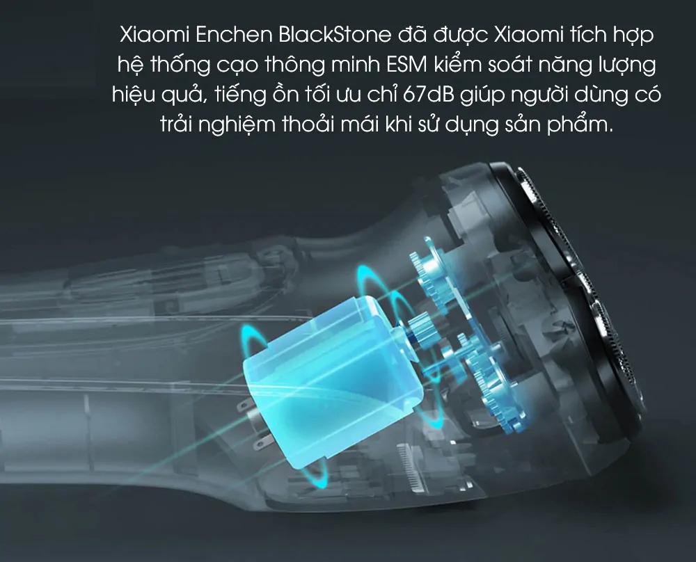 ماشین اصلاح شیائومی مدل Blackstone با تکنولوژی برش چرخشی — تصویر ۴