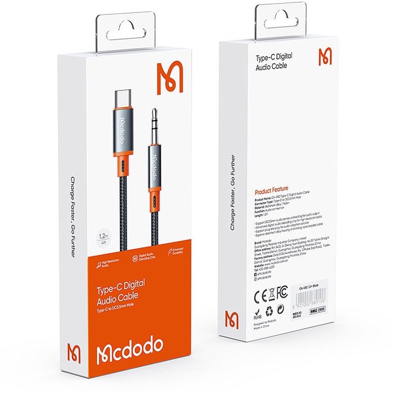 کابل تبدیل تایپ سی به AUX مک دودو مدل CA-0820 ا Mcdodo Type-C Digital Audio Cable
