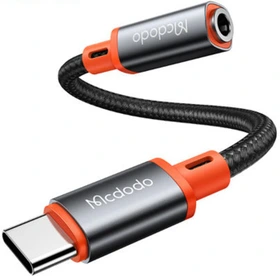 مبدل USB-C به جک 3.5 میلیمتری مک دودو مدل CA-7561 ا MCDODO CA-7561 Castle Series Type-C to DC3.5 Female Cable 11cm — تصویر ۲
