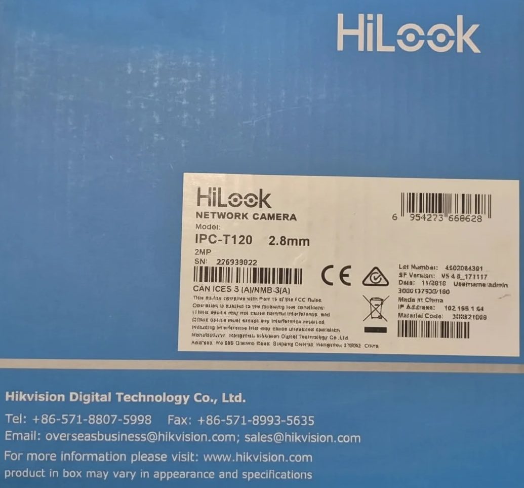 دوربین مداربسته دام تحت شبکه هایلوک(هایک ویژن) Hikvision مدل IPC-T120 — تصویر ۳