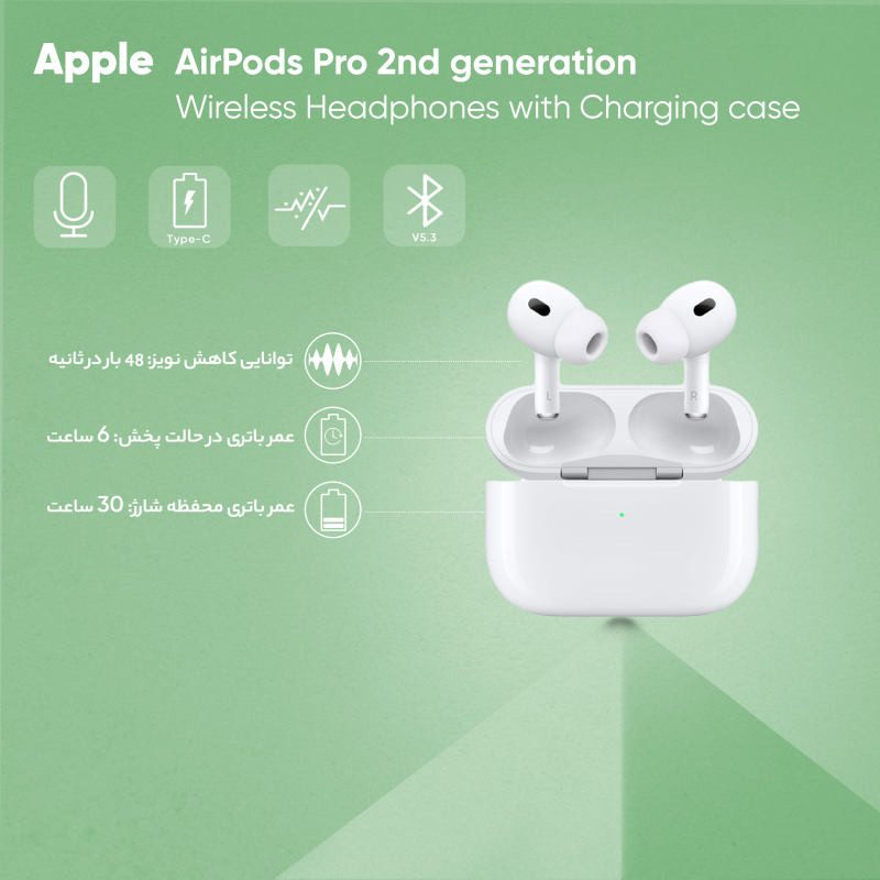 هندزفری بلوتوثی مدل AIRPOD PRO 2 های کپی — تصویر ۵