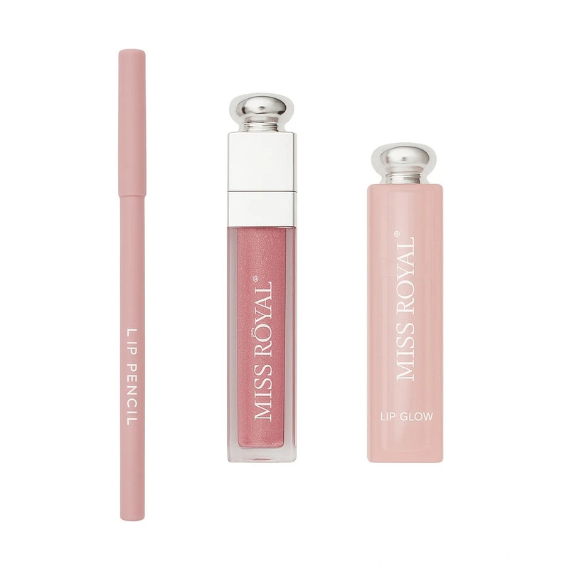 پک 3 تیکه آرایش لب دیور MISS ROYAL — تصویر ۲