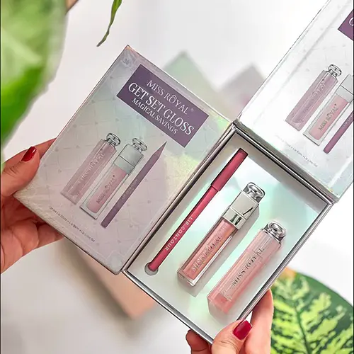 پک 3 تیکه آرایش لب دیور MISS ROYAL — تصویر ۳