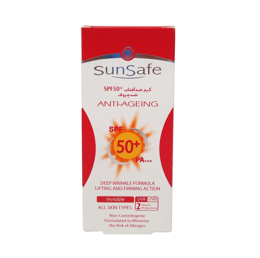 کرم ضد آفتاب و ضد چروک سان سیف SPF 50 — تصویر ۳