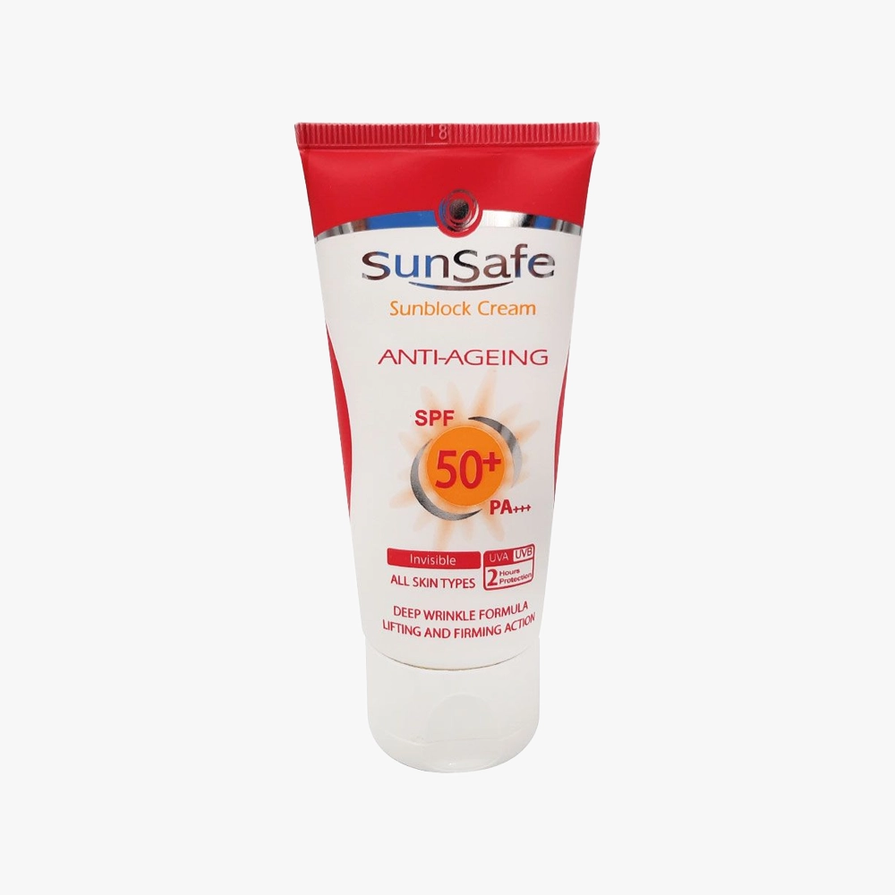 کرم ضد آفتاب و ضد چروک سان سیف SPF 50 — تصویر ۶