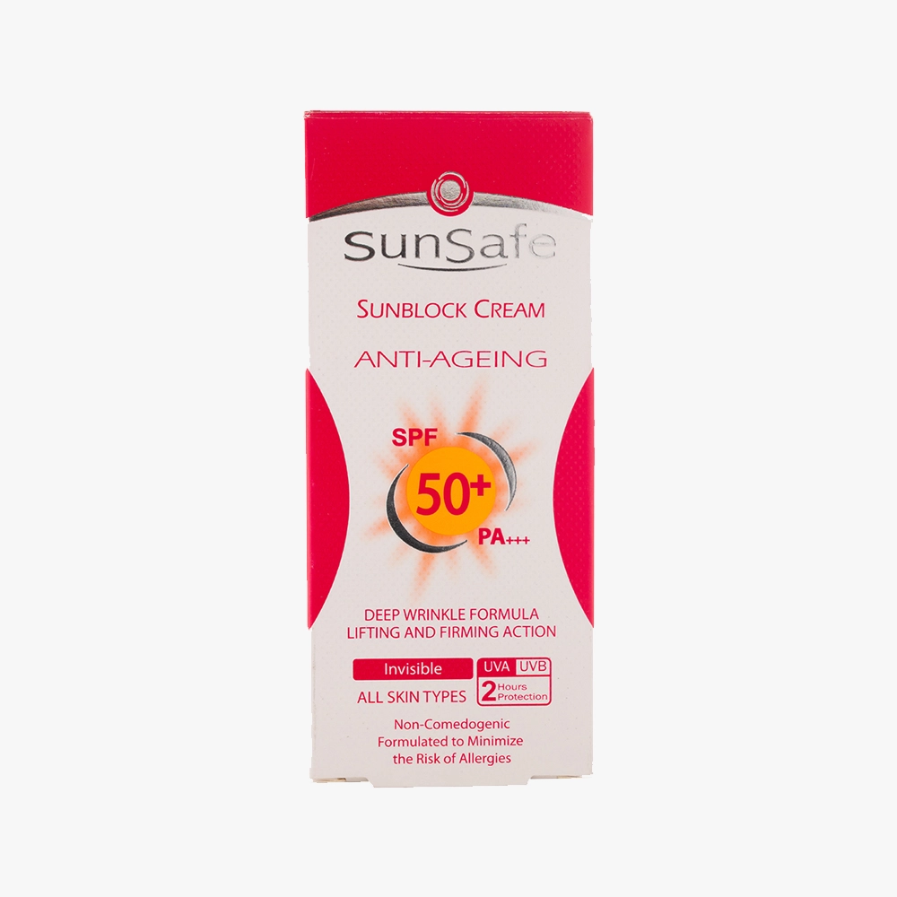 کرم ضد آفتاب و ضد چروک سان سیف SPF 50 — تصویر ۷