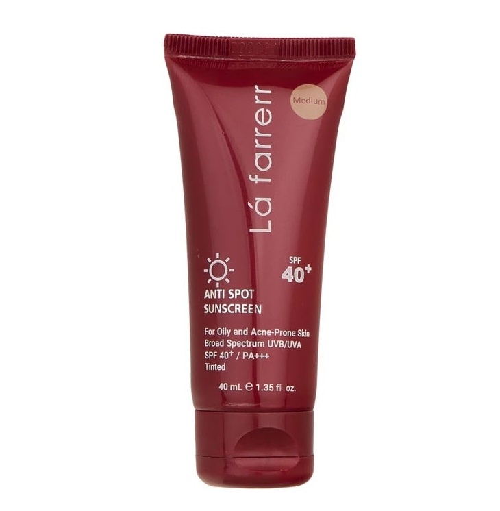 کرم ضد آفتاب و ضد لک رنگی لافارر SPF 40 مناسب پوست چرب — تصویر ۴
