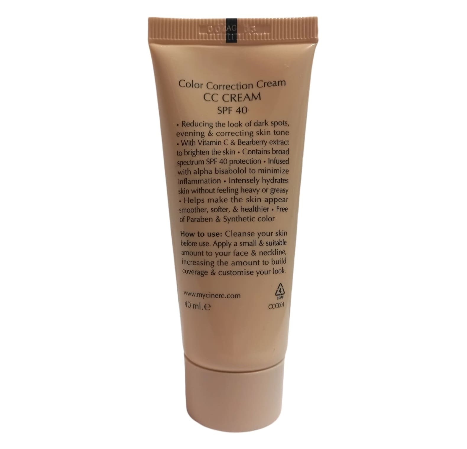 سی سی کرم سینره SPF 40 — تصویر ۴