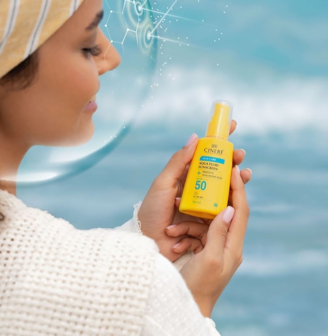 فلوئید ضد آفتاب SPF 50 بدون رنگ سینره — تصویر ۷
