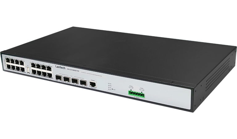 سوییچ صنعتی فول گیگ لنتک با پشتیبانی از لایه سه Lantech IGS-L5416MGSFPR-DCI