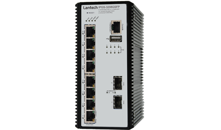 سوییچ صنعتی لن تک Lantech IPGS-3208GSFP-24V