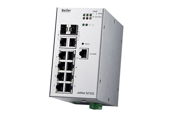 سوئیچ صنعتی 10 پورت مدیریتی بیر (کرنیکس) JetNet 5210G 2C