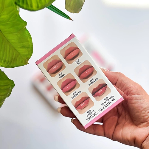 پک لیپ گلاس و بالم لب طرح دیور Drohoo — تصویر ۴