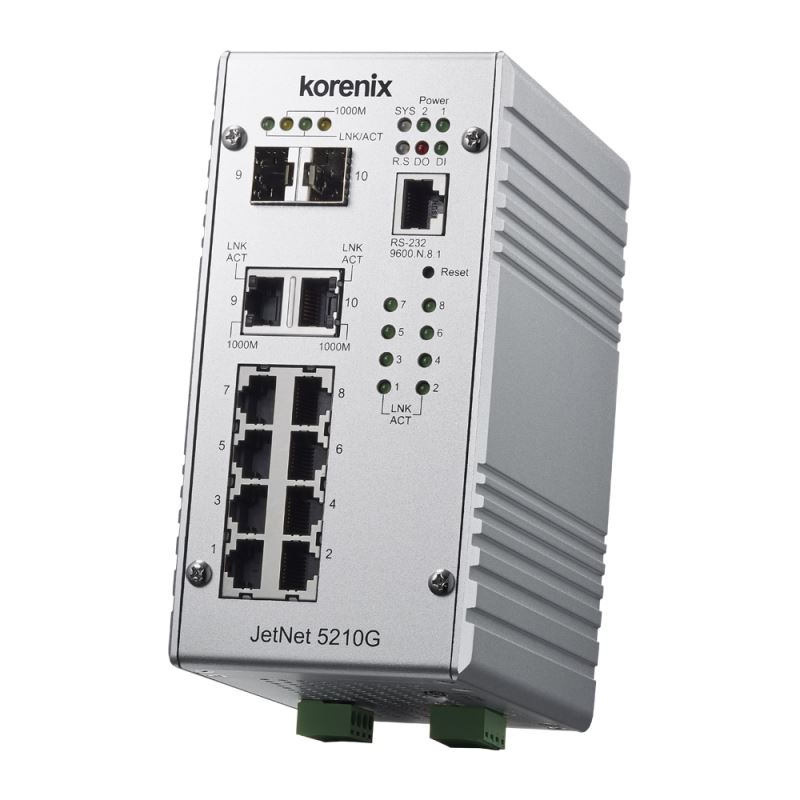 سوییچ صنعتی 10 پورت JetNet 5210G