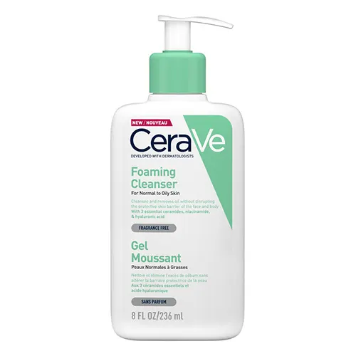 فوم شستشوی صورت سراوی پوست نرمال و چرب CeraVe — تصویر ۲