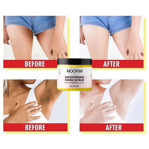 اسکراب روشن‌کننده بیکینی و زیربغل زردچوبه Mooyam — تصویر ۵