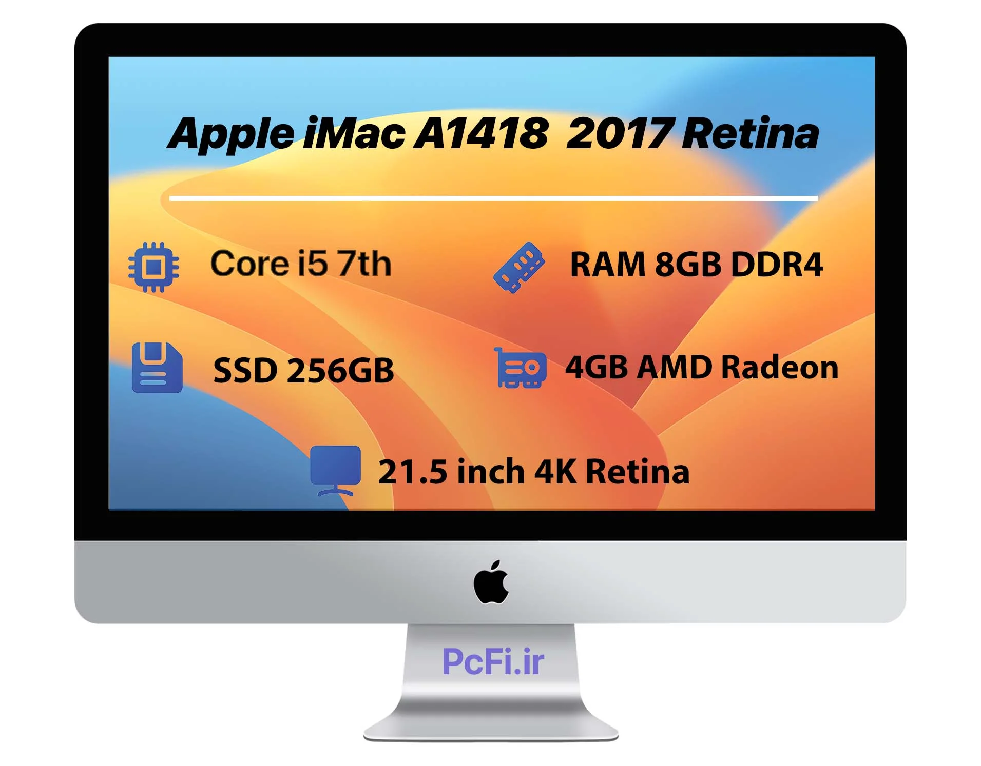 Apple iMac A1418 21.5 inch 4K 2019 | i5-RAM 8GB-SSD 256GB-VGA 4GB — تصویر ۶