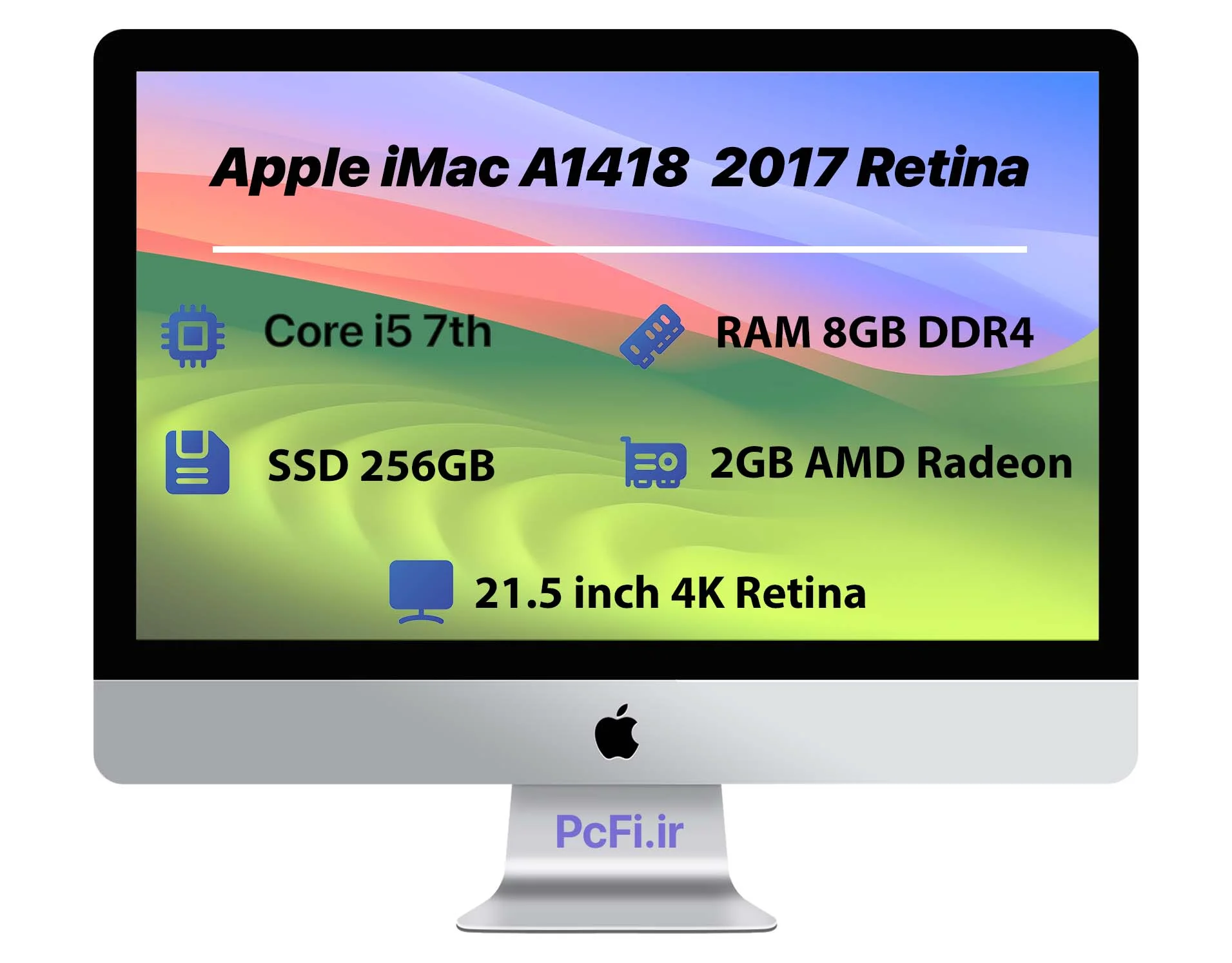Apple iMac A1418 21.5 inch 4K 2019 | i5-RAM 8GB-SSD 256GB-VGA 4GB — تصویر ۸