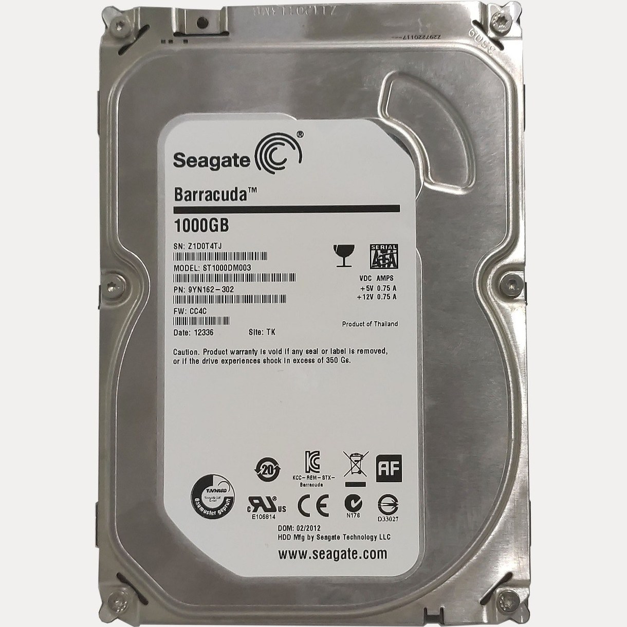 هارد دیسک 2.5 اینچی اینترنال Seagate ظرفیت 1 ترابایت — تصویر ۲