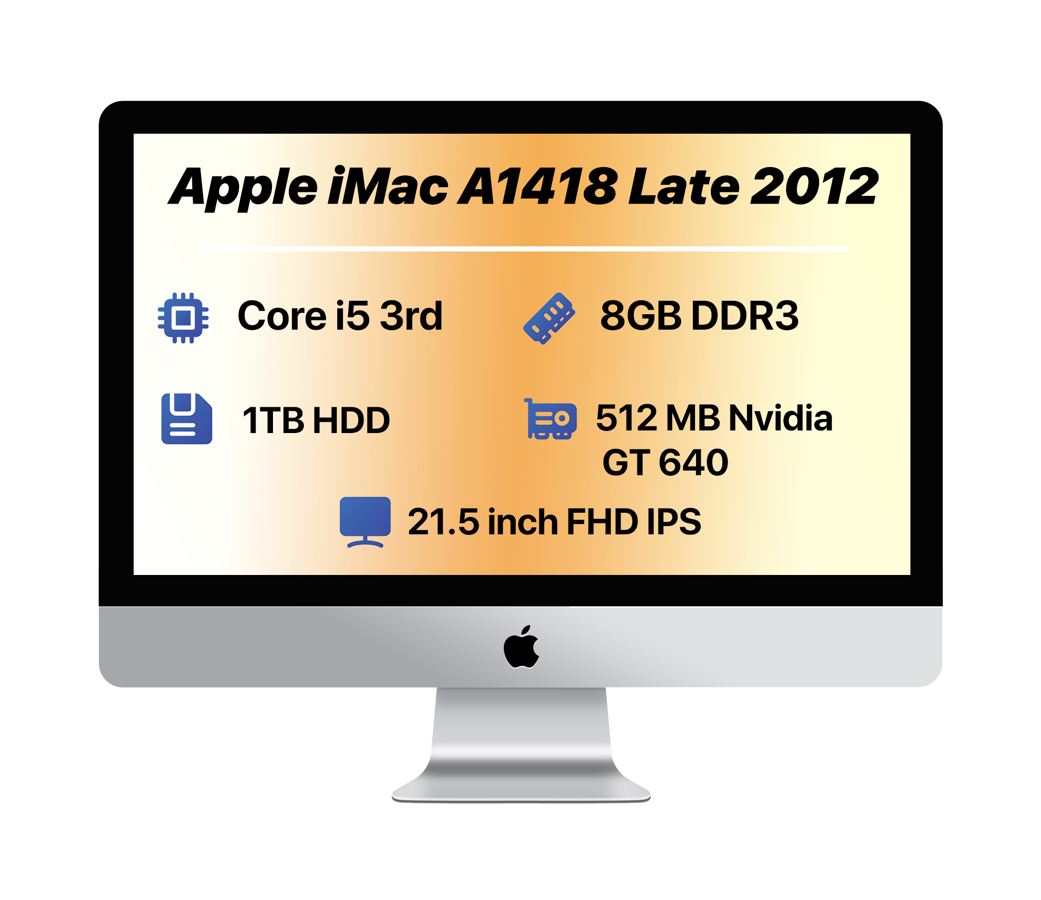 Apple iMac A1418 2012 i5-RAM 8GB-1TB HDD — تصویر ۲