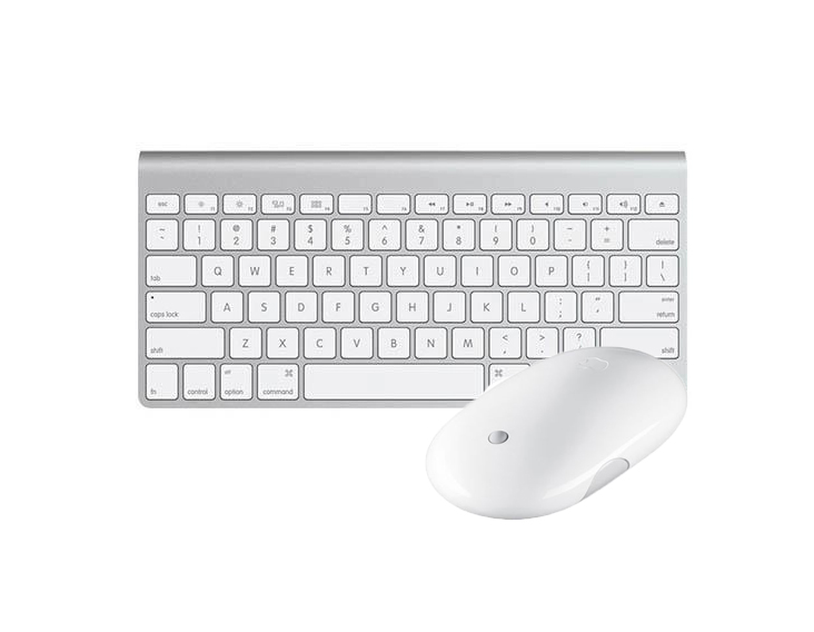 Apple Mighty Mouse + Magic Keyboard 1 ست موس A1197 و مجیک کیبورد 1