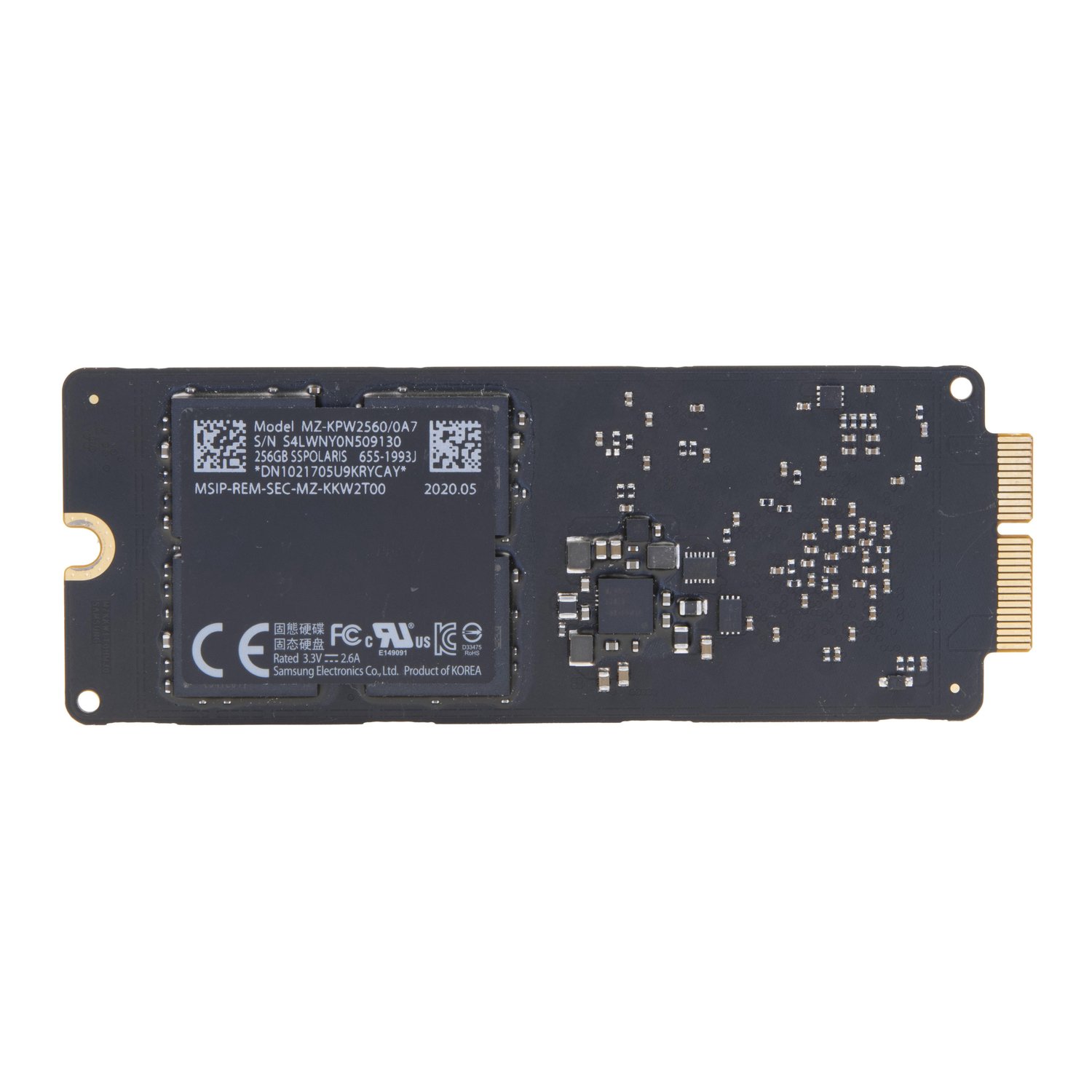 SSD M2 NVME Apple مدل MZ-256GB