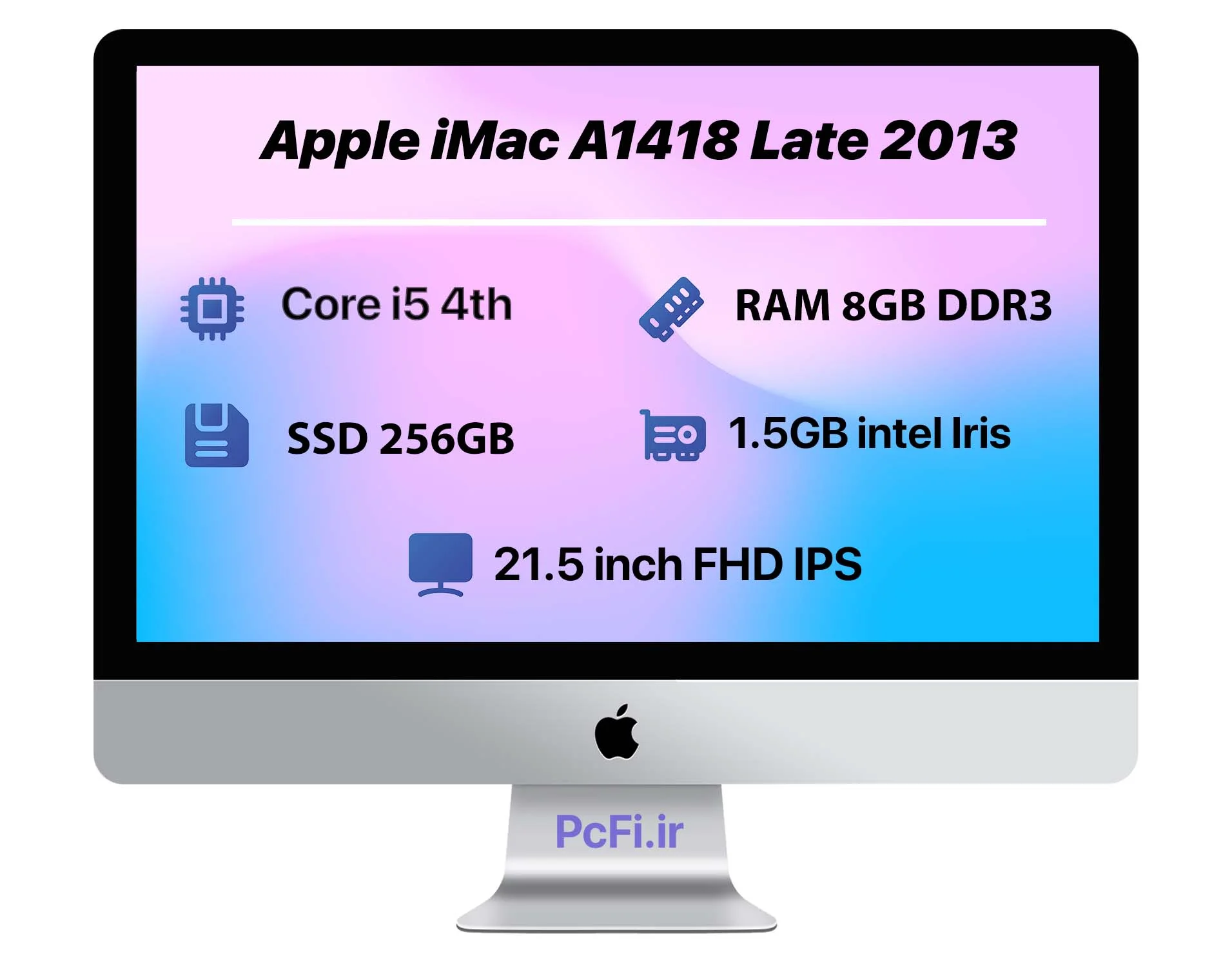 Apple iMac A1418 21.5 inch Late 2013 | i5-RAM 8GB-SSD 256GB