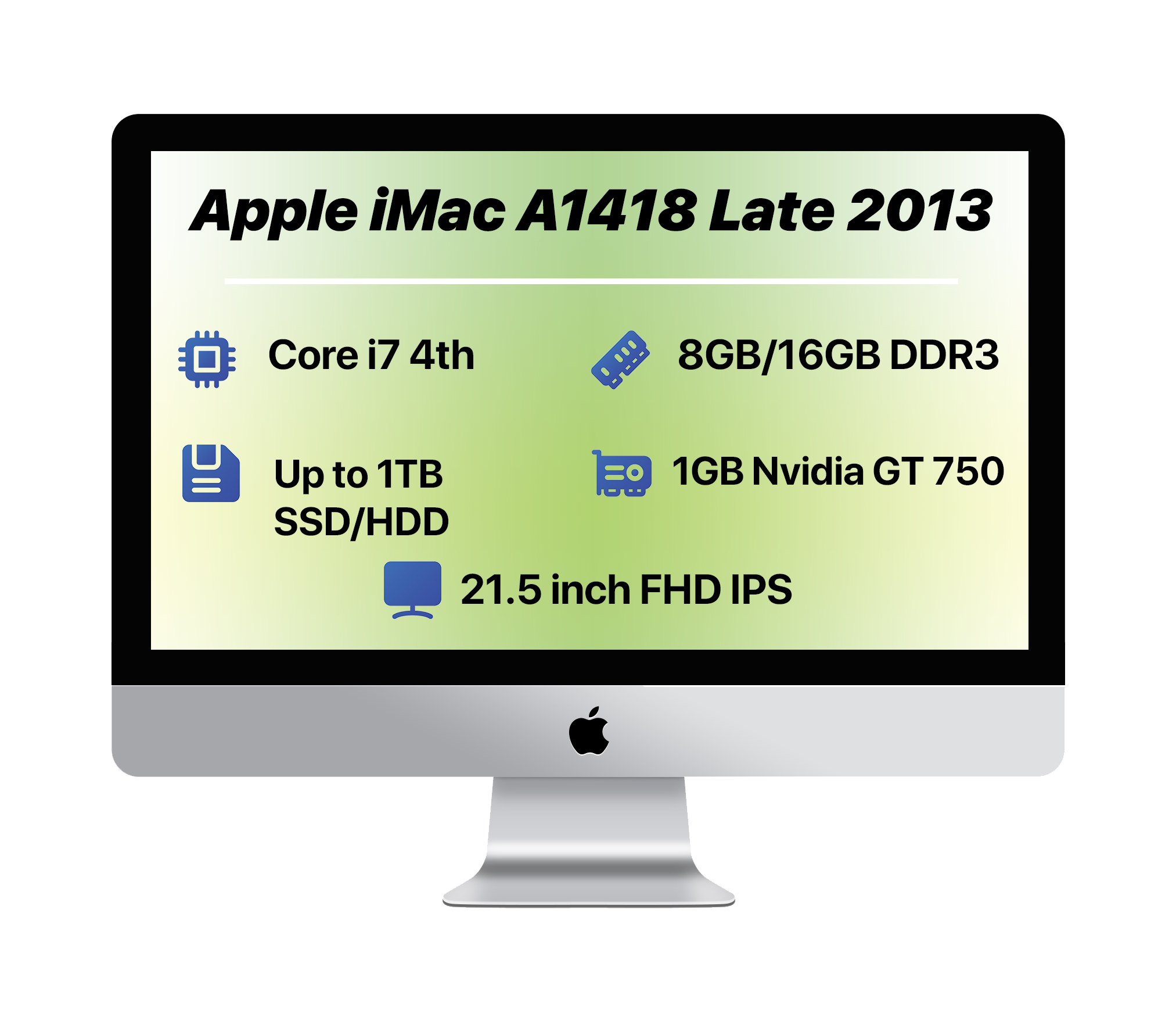 Apple iMac A1418 22 inch i7 ایمک نسل 4
