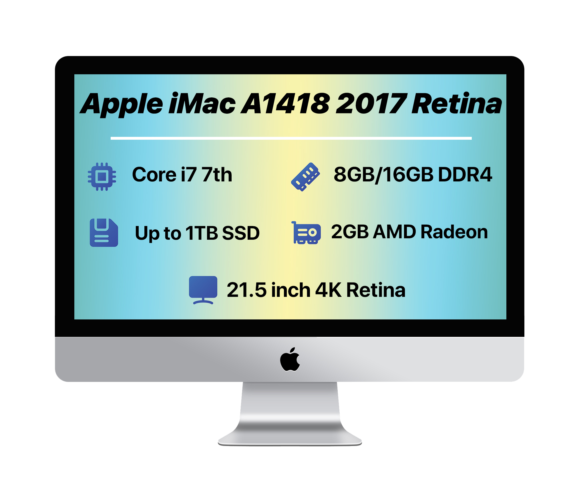 Apple iMac A1418 2017 i7 2GB VGA 4K — تصویر ۲