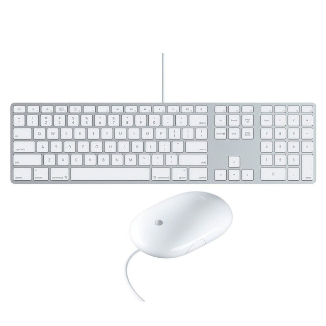 Apple Wired Keyboard Slim + Mouse موس کیبورد سیمی اپل