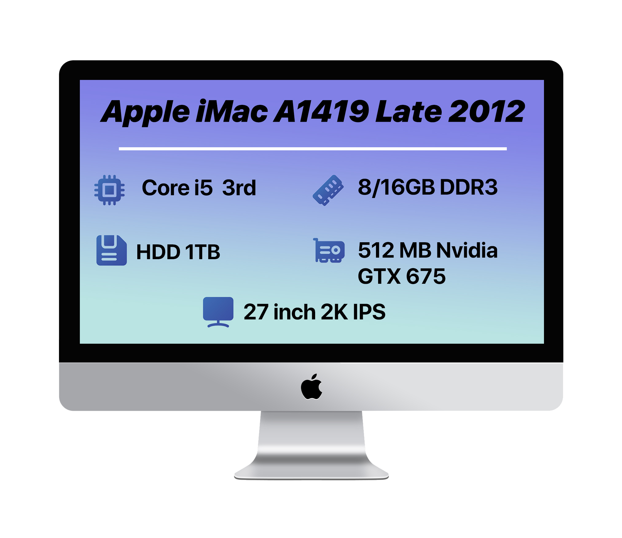 Apple iMac A1419 Late 2012 i5 — تصویر ۲