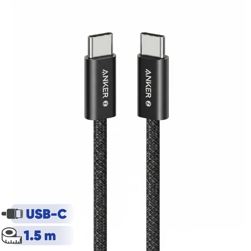 کابل تبدیل USB-C به USB-C انکر مدل Zolo A8060 طول 1 متر — تصویر ۴