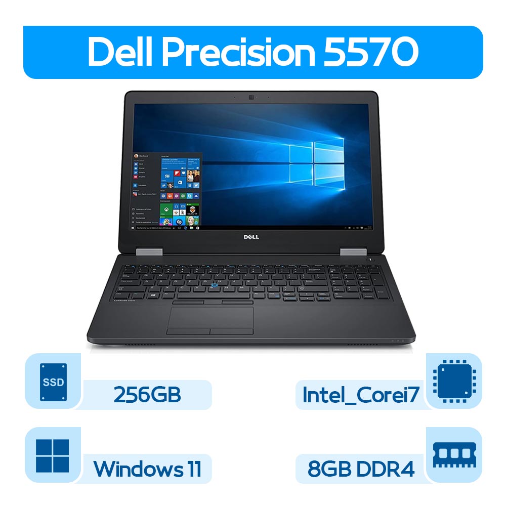 لپتاپ استوک دل Dell Latitude E5570 نسل 6 — تصویر ۲