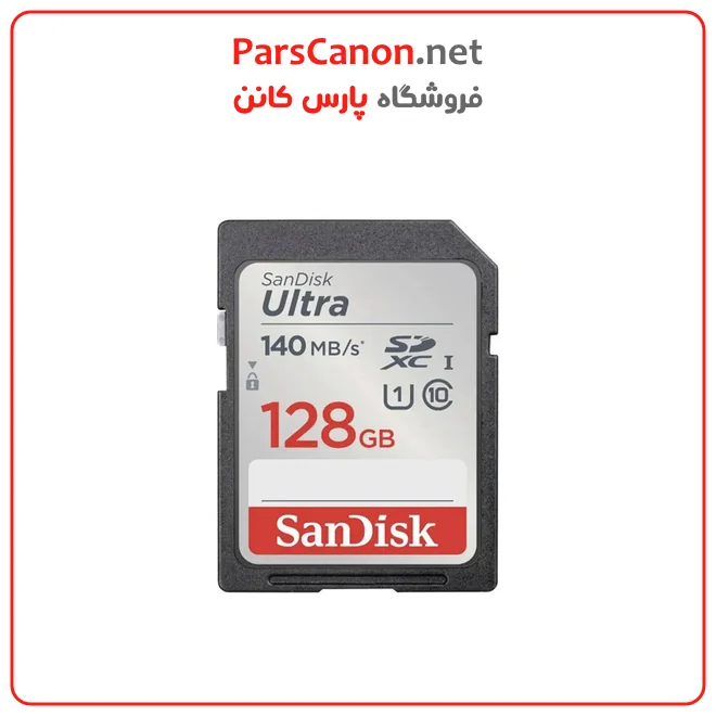 کارت حافظه سن دیسک 128 گیگ سرعت 140 مدل Sandisk SD 128GB 140mb/s Ultra — تصویر ۲