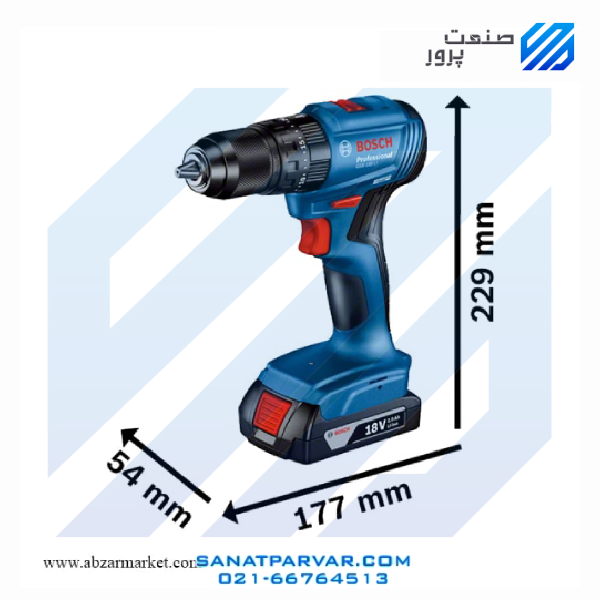 دریل پیچگوشتی شارژی بوش مدل GSB 185 LI