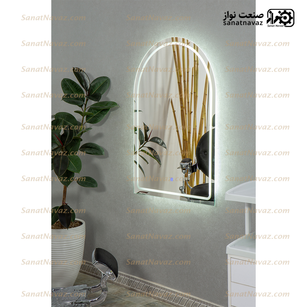 آینه آرایش رینگ لایت 9035 صنعت نواز — تصویر ۲