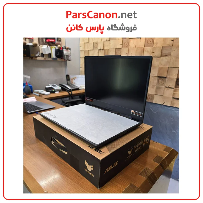 لپ تاپ ASUS مدل TUF Gaming A15 FA506QM دست دوم مدل FA506QM با کانفیگ Ryzen 9 5900HX رم 8GB هارد 512GB SSD گرافیک RTX 3060 6GB
