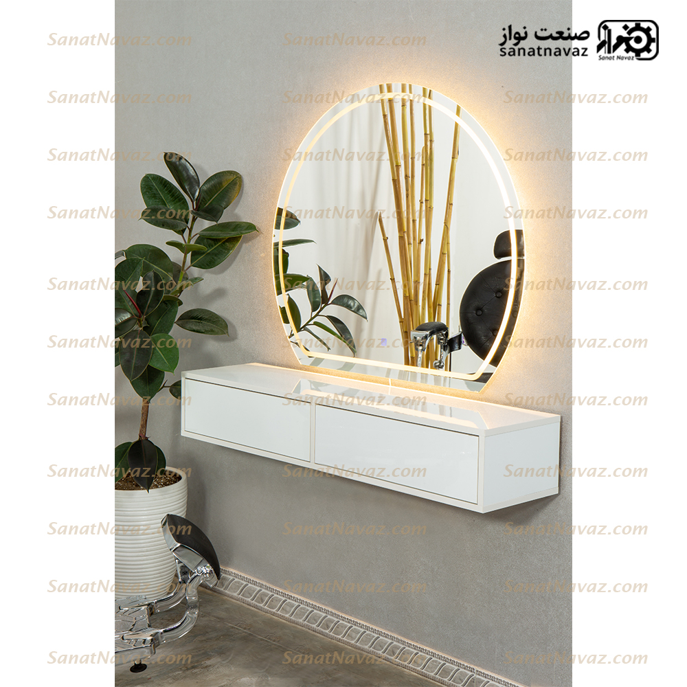 آینه با‌ میز آرایشگاه 9042 صنعت نواز — تصویر ۲
