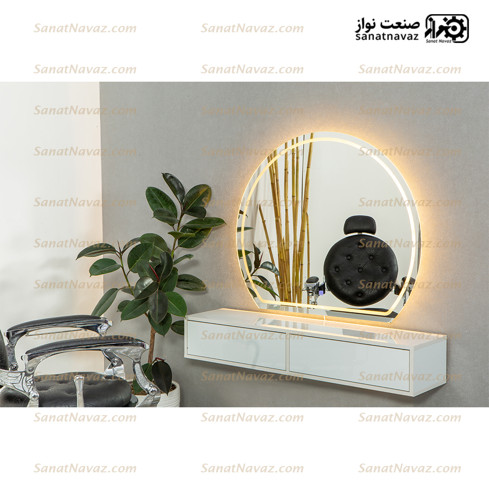 آینه با‌ میز آرایشگاه 9042 صنعت نواز — تصویر ۳