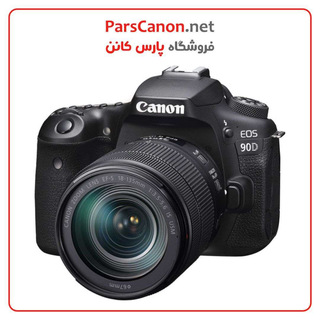 دوربین دست دوم کانن Canon EOS 90D DSLR Camera with 18-135mm Lens stock